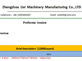 Defined equipment list and proposal scope